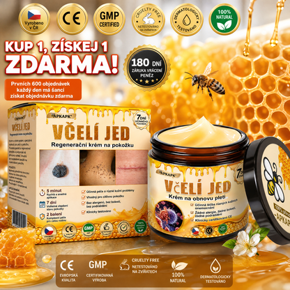 𝖠𝖯𝖪𝖠𝖯𝖪® 🐝 Krém s včelím jedem na obnovu pokožky 🐝 pomáhá při řešení kožních problémů, jako jsou: vrásky, jizvy, pigmentové skvrny, strie, akné, lupénka, ekzém, kožní léze, podráždění, záněty a další kožní potíže.