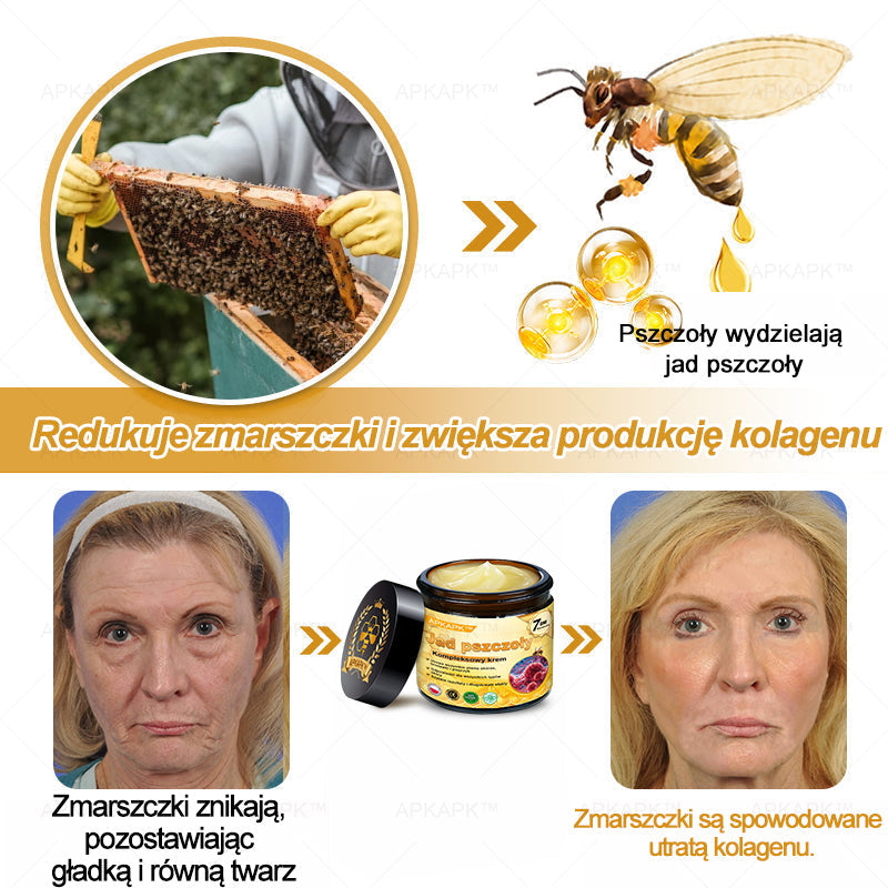 ΑPΚΑPK™ Jad Pszczoły Kompleksowy Krem🥇pomaga w leczeniu problemów skórnych, takich jak: zmarszczki, blizny, plamy pigmentacyjne, rozstępy, trądzik, łuszczyca, egzema, zmiany skórne, podrażnienia, stany zapalne i inne problemy skórne🔥