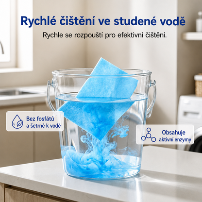 Časově omezená sleva 50 %💧🧹Geelemon® Ve vodě rozpustné ubrousky na čištění podlah