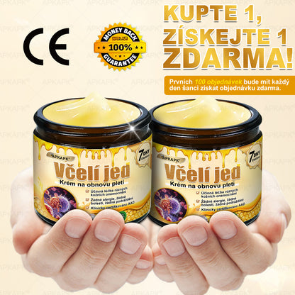 𝖠𝖯𝖪𝖠𝖯𝖪® 🐝 Krém s včelím jedem na obnovu pokožky 🐝 pomáhá při řešení kožních problémů, jako jsou: vrásky, jizvy, pigmentové skvrny, strie, akné, lupénka, ekzém, kožní léze, podráždění, záněty a další kožní potíže.
